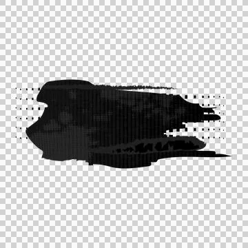 Black brush stroke element decoration isolated Stock Illustration