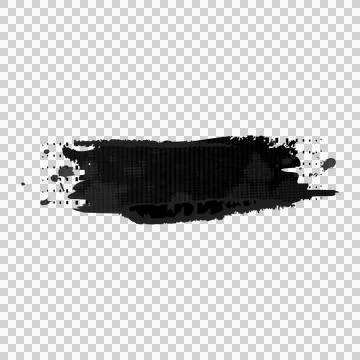 Black brush stroke element decoration graphic Stock-Illustration