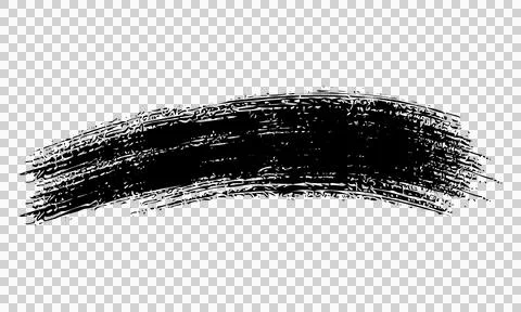 Black brush stroke. Isolated brushstroke. Illustrazione stock
