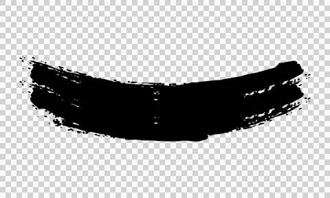 Black brush stroke. Isolated brushstroke. Stock Illustration