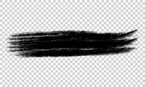 Black brush stroke. Isolated brushstroke Stock Illustration