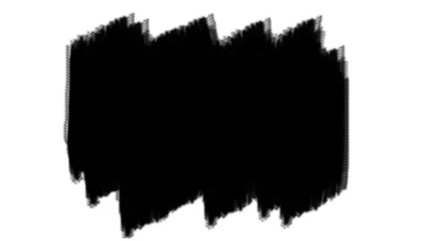 Black brush stroke patterns motion on white background, artistic frame templates Stock Footage 234127518