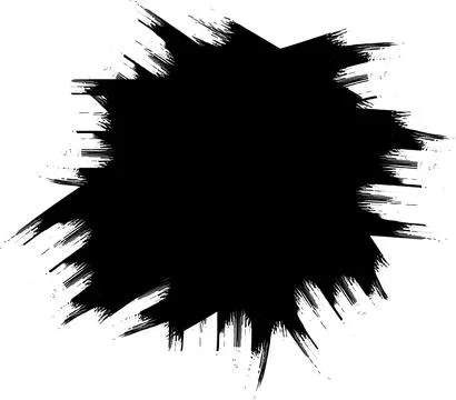 Black brush stroke, splashes of black  grunge brush 스톡 일러스트