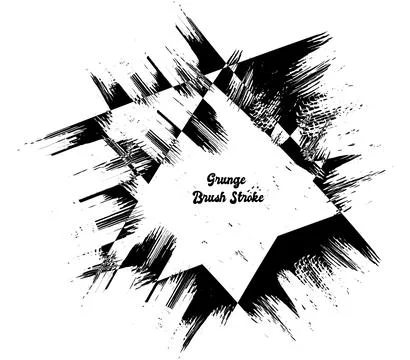 Black brush stroke, splashes of black  grunge brush 스톡 일러스트