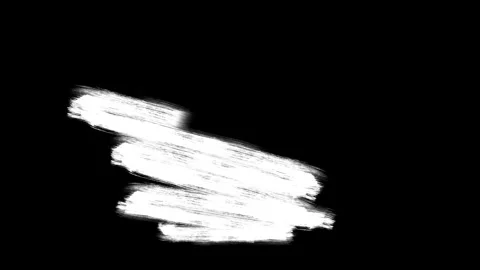 Black brush strokes animation cross line video effect elements and overlay. Blac Stock Footage 311879329