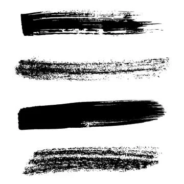 Black brush strokes Stock-Illustration