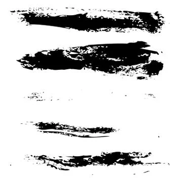 Black Brush Strokes Illustrazione stock