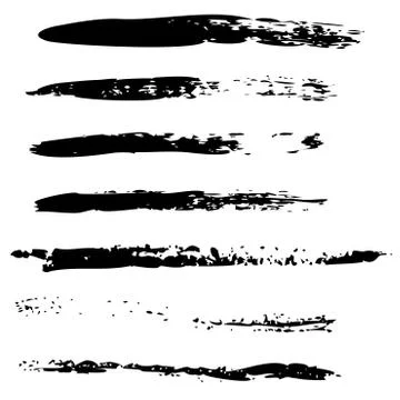 Black Brush Strokes 스톡 일러스트