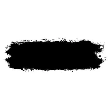 Black Brushstroke Paint Illustrazione stock