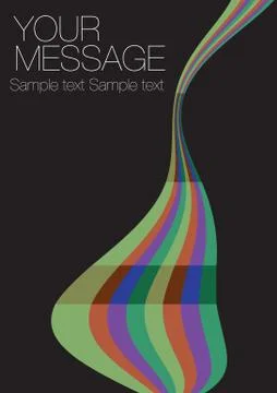 Black bstract background with rainbow colors Stock Illustration