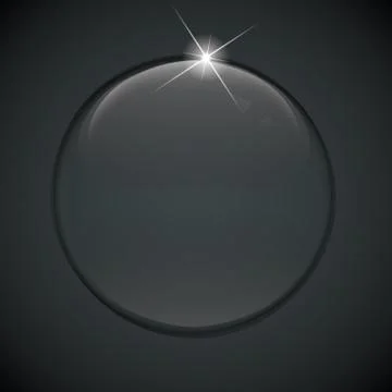 Black bubble on background Stock Illustration