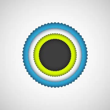 Black Bubble Badge Stock Illustration