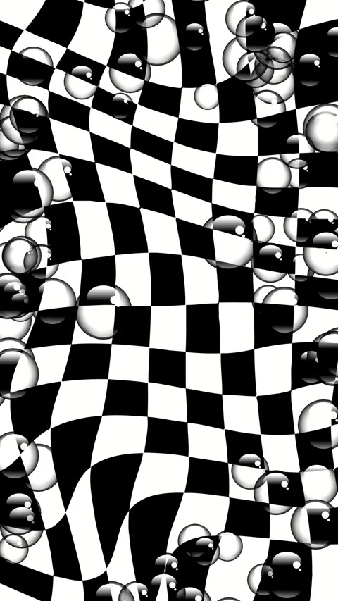 Black Bubble Border Stock Footage 286112703