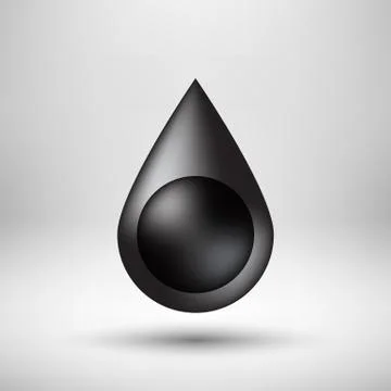 Black Bubble Icon Badge with Light Background Stock Illustration