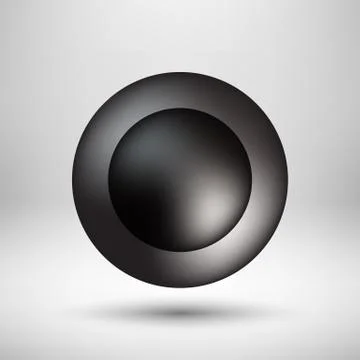 Black Bubble Icon Badge with Light Background Stock Illustration