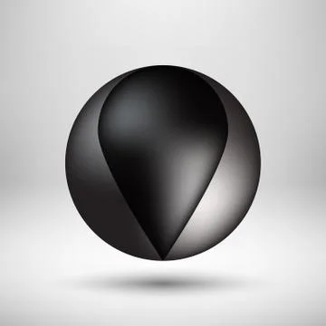 Black Bubble Icon Badge with Light Background Stock Illustration