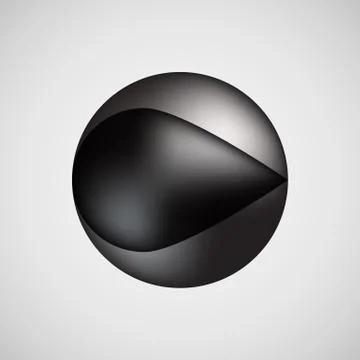 Black Bubble Icon Badge with Light Background Stock Illustration
