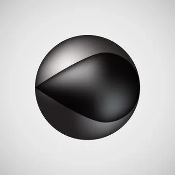 Black Bubble Icon Badge with Light Background Stock Illustration