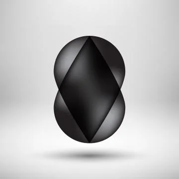 Black Bubble Icon Badge with Light Background Illustrazione stock