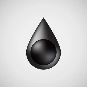 Black Bubble Icon Badge with Light Background Stock Illustration