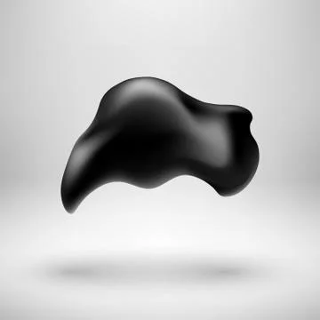 Black Bubble Icon Badge with Light Background Stock Illustration