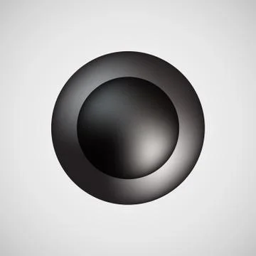 Black Bubble Icon Badge with Light Background Stock Illustration