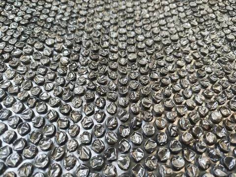 Black bubble wrap. Dotted abstract template background Stock Photos