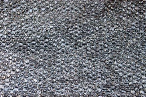Black Bubble Wrap Texture Close Up Stock Photos