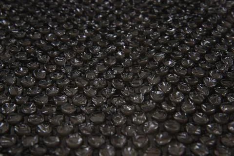 Black bubble wrap texture Stock Photos
