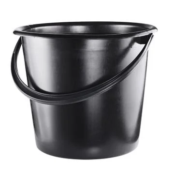 Black bucket Stock Photos