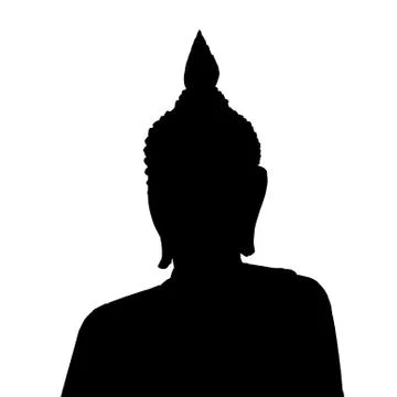 Black Buddha statue Stock Photos
