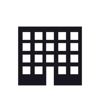 Black building Stock Illustration