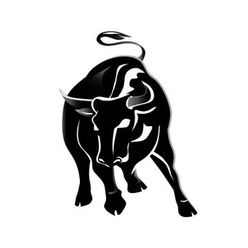 Black bull Stock Illustration