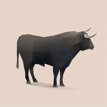 Black bull Stock Illustration