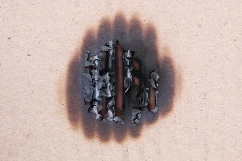 Black burn on paper for pattern Stock Photos