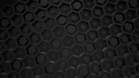 Black business background. Boxes Abstract hexagon Background Random Motion, 3d L Video stock 154498626