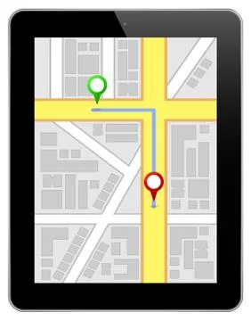 Black Business Tablet Stock Illustration
