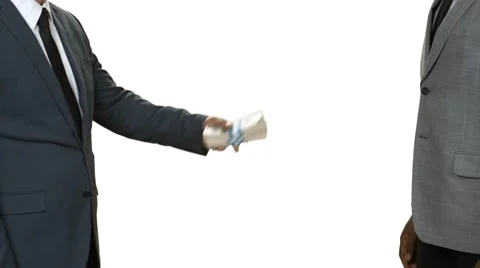 Black businessman refusing money. Stock Footage 63823783
