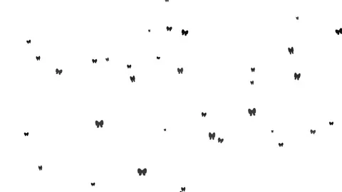 Black Butterfly Swarm Floating Background Vídeos de archivo 343947650
