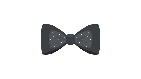Black butterfly tie Stock Footage 312755233