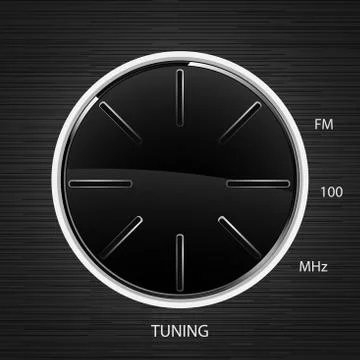 Black button player Stock-Illustration