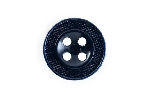 Black button on a white background Stock Photos