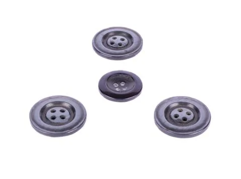 Black buttons Stock Photos