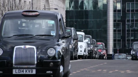 Black Cab Drivers Protesting Uber In London Vídeo Stock 60689335