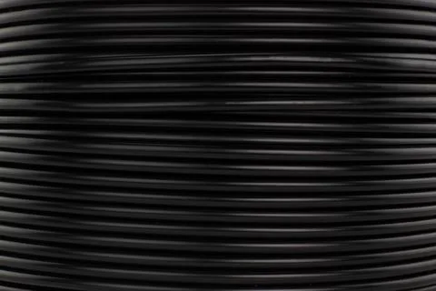 Black cable close up - texture, macro Stock Photos