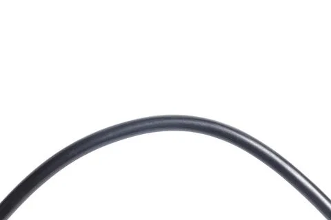 Black cable isolated on white background Foto stock