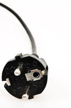 Black cable jack Stock-Fotos