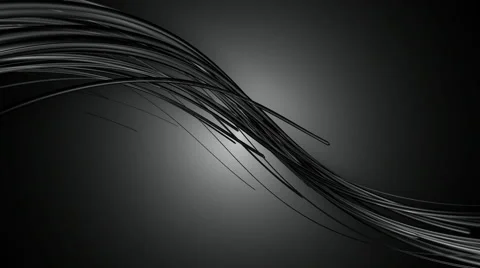 Black cables shadow Stock Footage 55443471