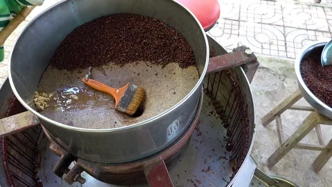 Black cacao Stock Footage 95506180