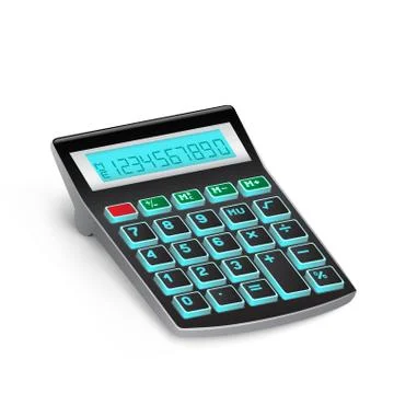 Black calculator Stock Illustration